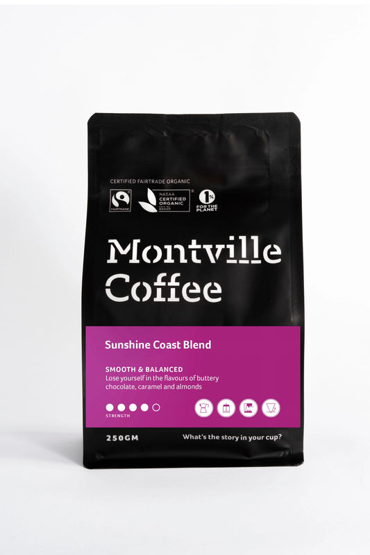 Montville Coffee: Sunshine Coast Blend - Certified Organic, Fairtrade