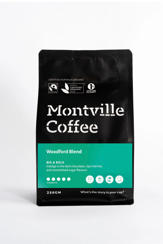 Montville Coffee: Woodford Blend - Certified Organic, Fairtrade
