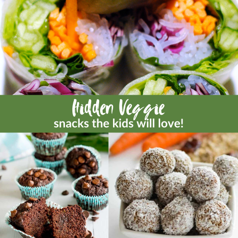 Be a snack hero, with these healthy, "hidden veggie" treats!