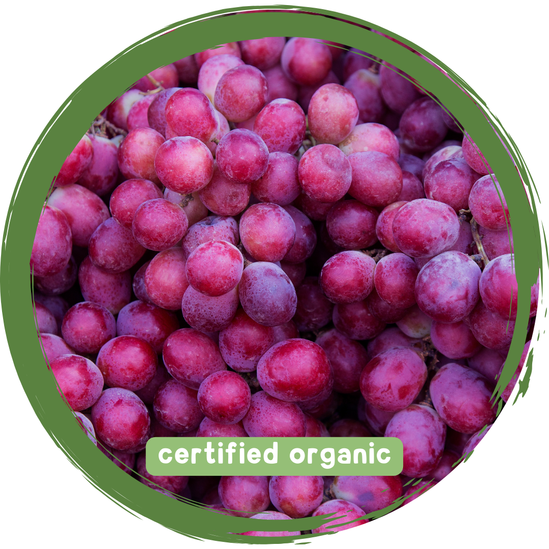 Grapes Red Seedless 250g - Certified Organic